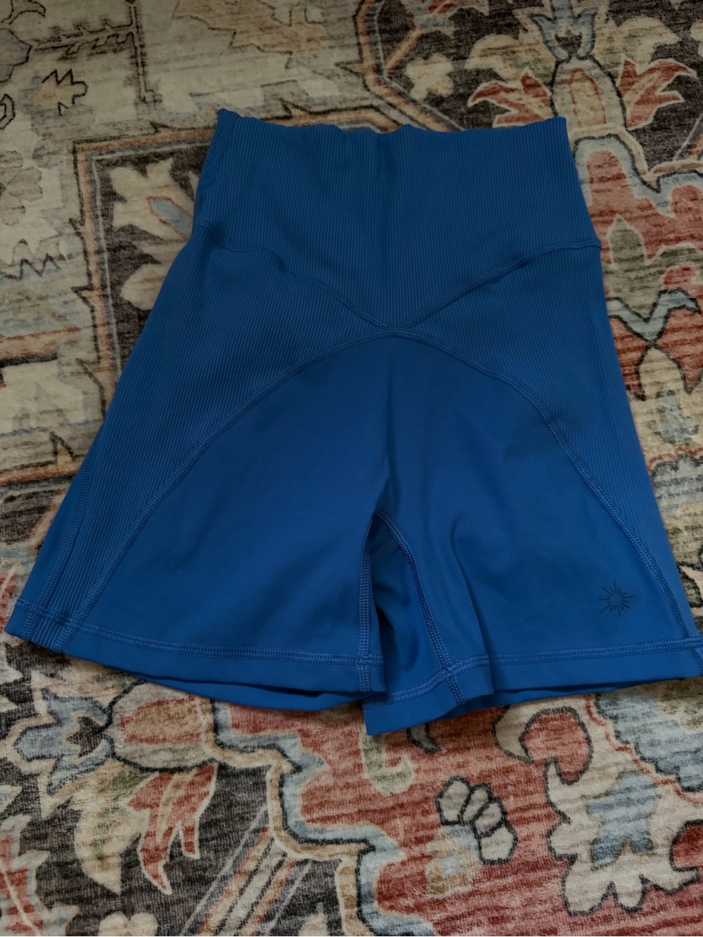 aerie Royal Blue High-Waist Bike Shorts
